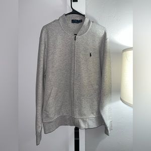 Polo zip up sweater grey